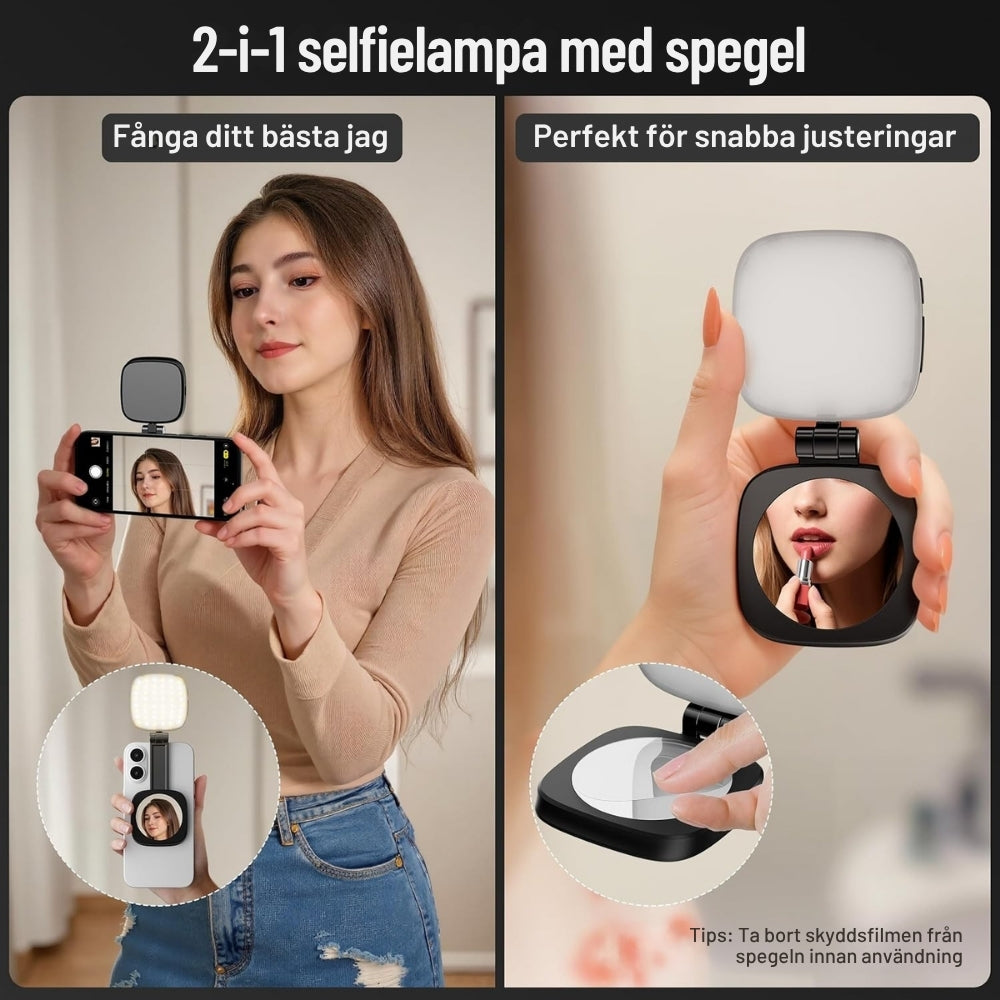 Magnetiskt selfieljus