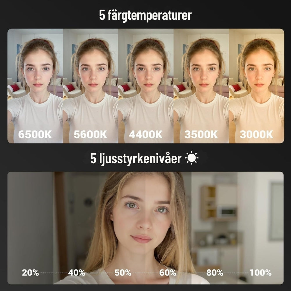 Magnetiskt selfieljus
