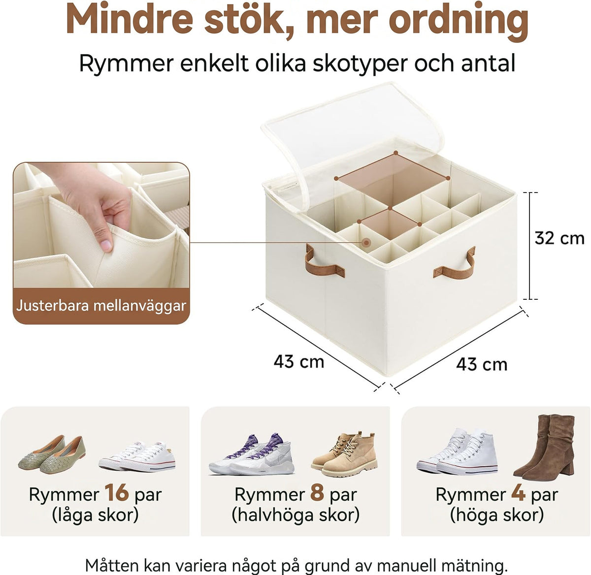 Stapelo – Justerbar förvaringsbox för skor & kläder