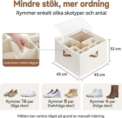 Stapelo – Justerbar förvaringsbox för skor & kläder