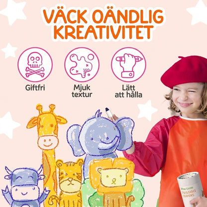 Crayloo - Silkeslena Tvättbara Kritor