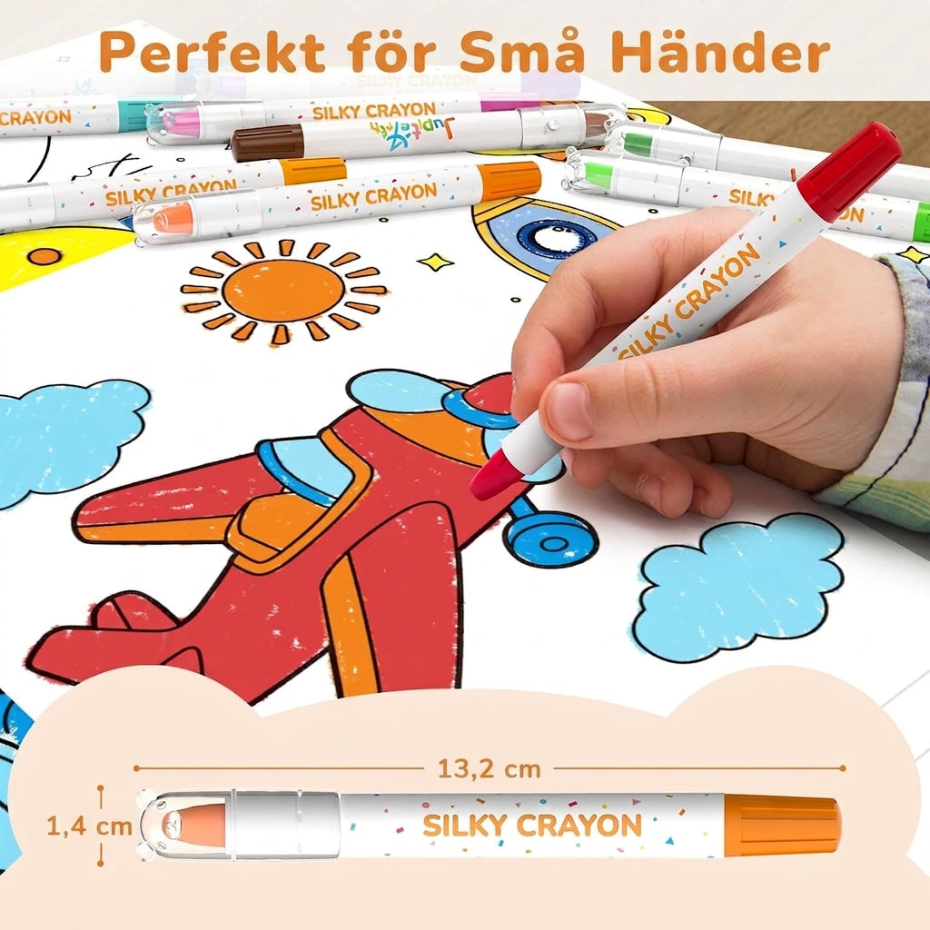 Crayloo - Silkeslena Tvättbara Kritor
