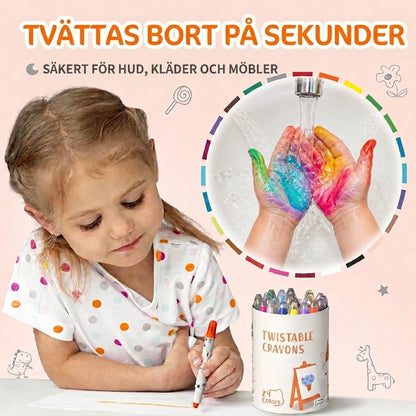 Crayloo - Silkeslena Tvättbara Kritor