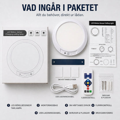 Lumora – Magnetisk Trådlös Taklampa